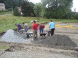 Bau und Einweihung Volleyballplatz Bau und Einweihung Volleyballplatz