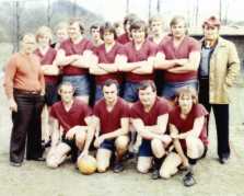 Mannschaft der Feuerwehr Weißensand 1976